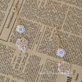 Women Earrings For Party Hand-Made Lace Long Chain Earring